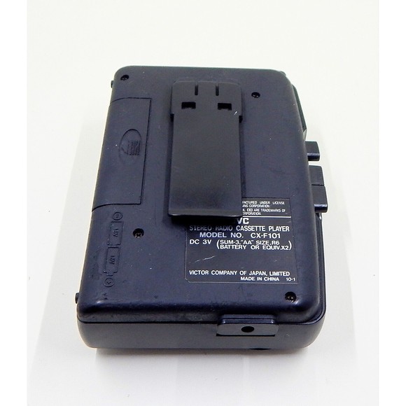 JVC CX-F101 Hyper-Bass Stereo Portable Radio Cassette Player Tested Working - Picture 9 of 12